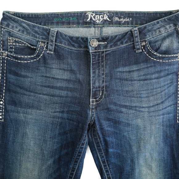 Wrangler Rock 47 Embellished Low Stretch Jeans - Picture 3 of 7